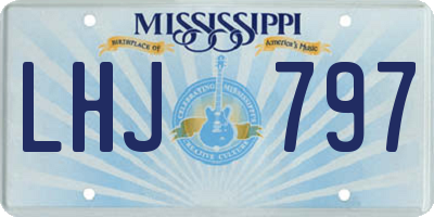 MS license plate LHJ797