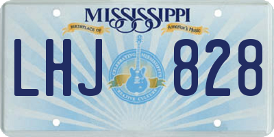 MS license plate LHJ828