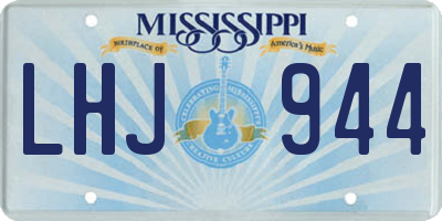 MS license plate LHJ944