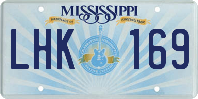 MS license plate LHK169
