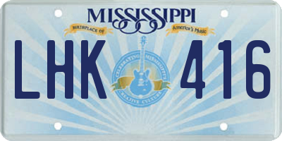 MS license plate LHK416