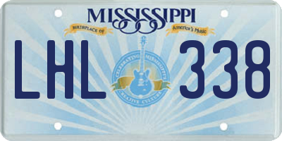 MS license plate LHL338
