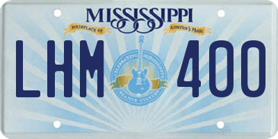 MS license plate LHM400