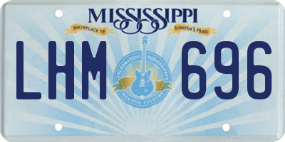 MS license plate LHM696