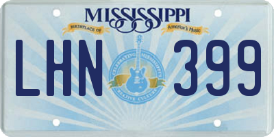 MS license plate LHN399