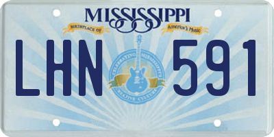 MS license plate LHN591