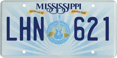 MS license plate LHN621