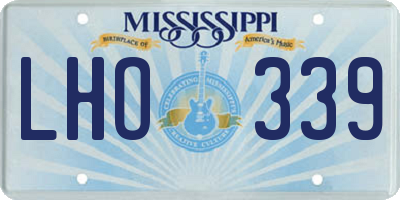 MS license plate LHO339