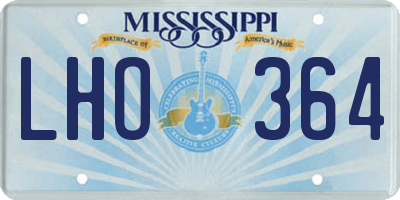 MS license plate LHO364
