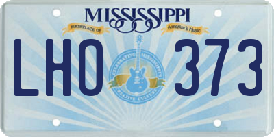 MS license plate LHO373