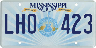 MS license plate LHO423