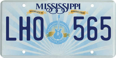 MS license plate LHO565