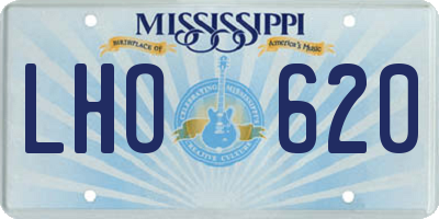 MS license plate LHO620