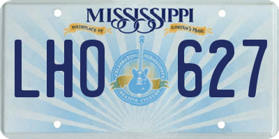 MS license plate LHO627