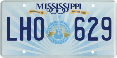 MS license plate LHO629