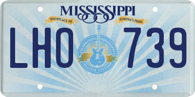 MS license plate LHO739