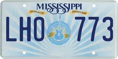 MS license plate LHO773