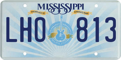 MS license plate LHO813