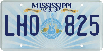 MS license plate LHO825