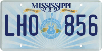 MS license plate LHO856