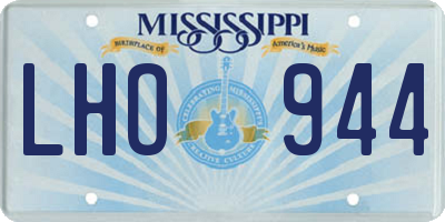 MS license plate LHO944