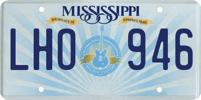 MS license plate LHO946
