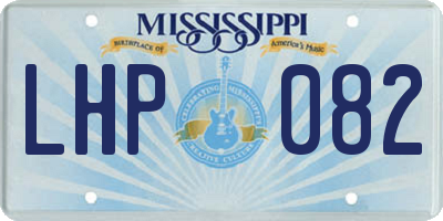 MS license plate LHP082