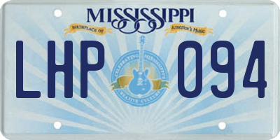 MS license plate LHP094