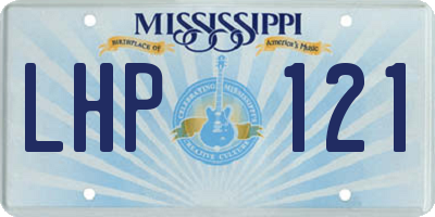 MS license plate LHP121