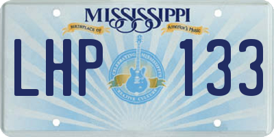 MS license plate LHP133