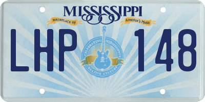 MS license plate LHP148