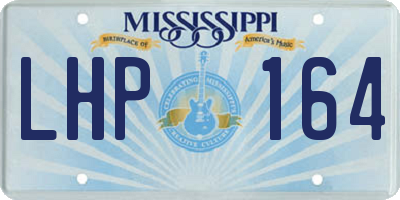 MS license plate LHP164