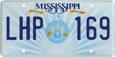 MS license plate LHP169