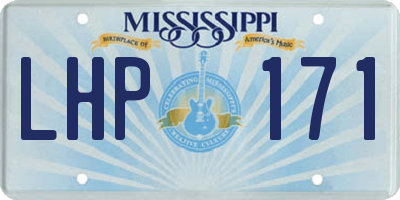 MS license plate LHP171