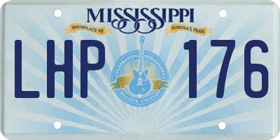MS license plate LHP176