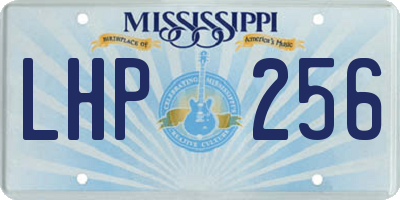 MS license plate LHP256
