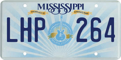 MS license plate LHP264