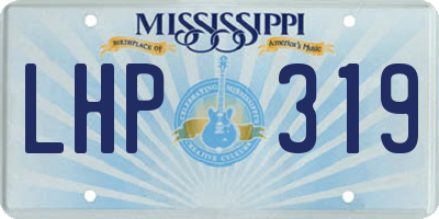 MS license plate LHP319