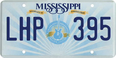 MS license plate LHP395