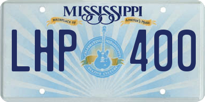 MS license plate LHP400