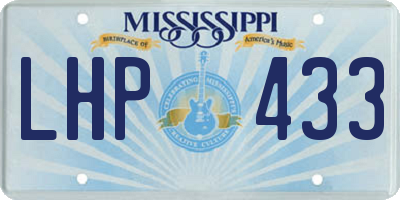 MS license plate LHP433