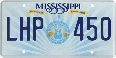MS license plate LHP450