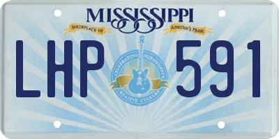MS license plate LHP591