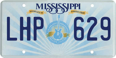 MS license plate LHP629