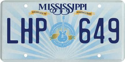 MS license plate LHP649