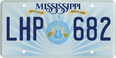 MS license plate LHP682