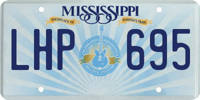 MS license plate LHP695