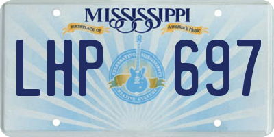 MS license plate LHP697