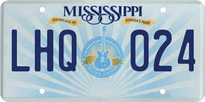 MS license plate LHQ024