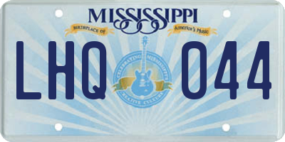 MS license plate LHQ044